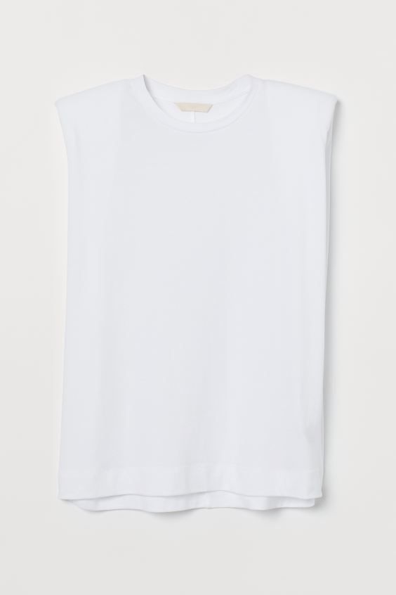 Camiseta hombreras online h&m