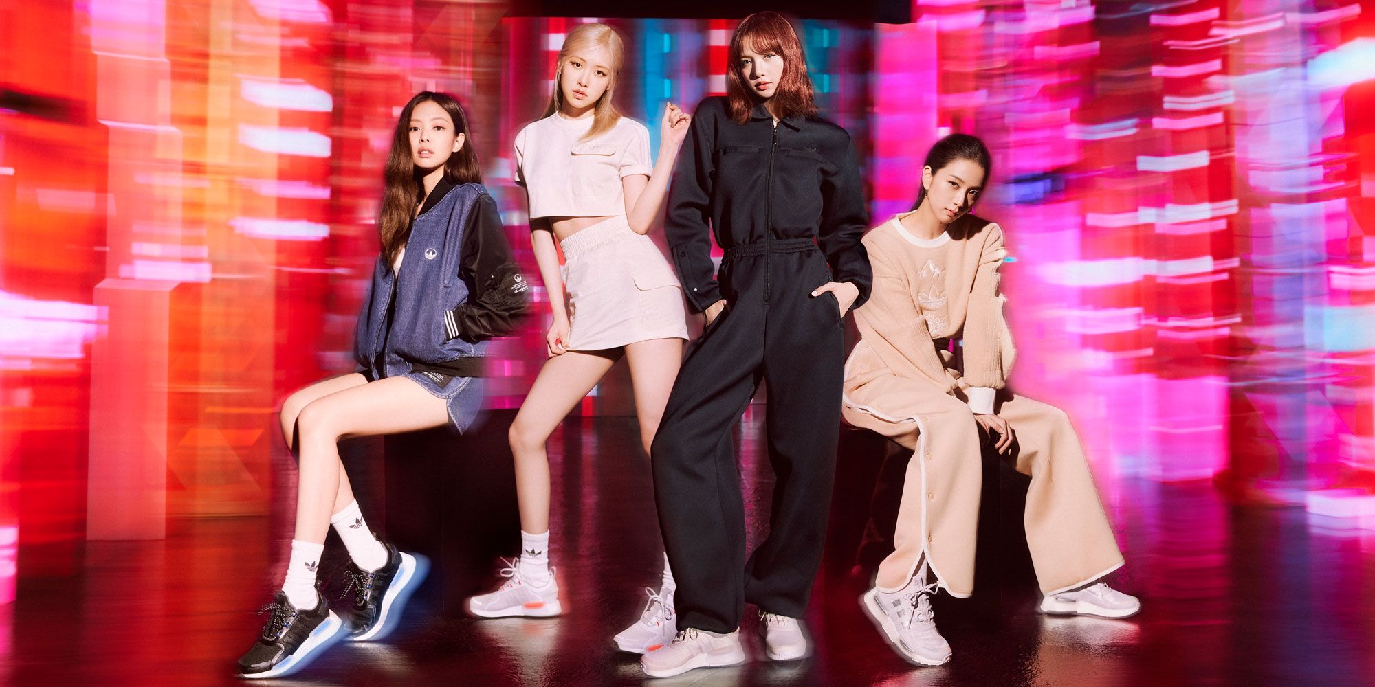 ①ジェニー着用 adidas クロプドタンクブラック BLACKPINK