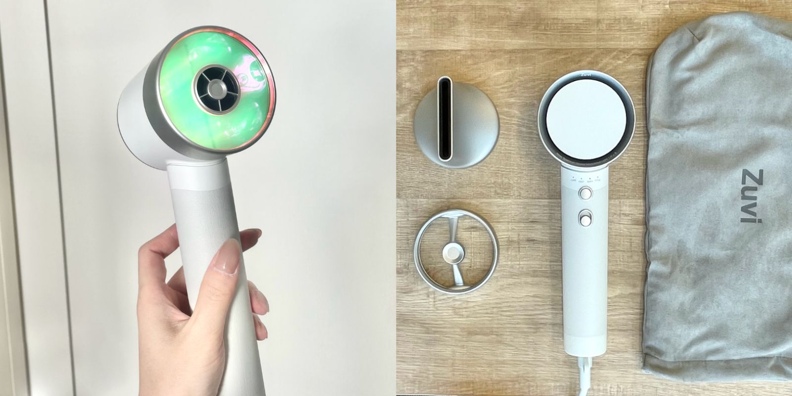 【新品 未使用 】Zuvi Halo ヘアドライヤー Zuvi Halo ヘアドライヤー、LightCare 付き - 健康な髪 | ズヴィ