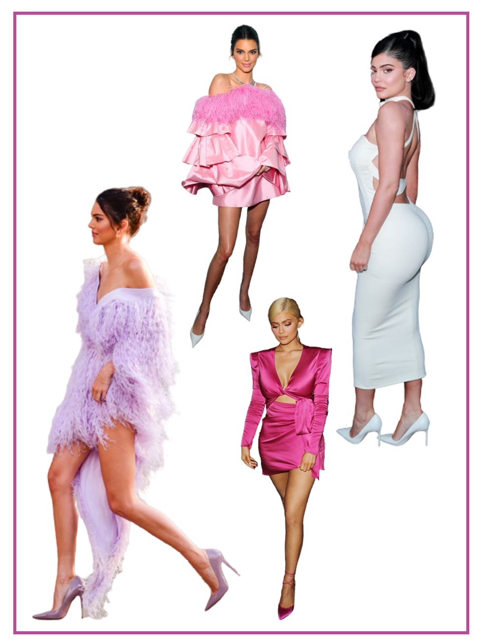 Pink, Dress, Fashion design, Magenta, Cocktail dress, Fashion model, Pattern, Fashion illustration, Illustration, 