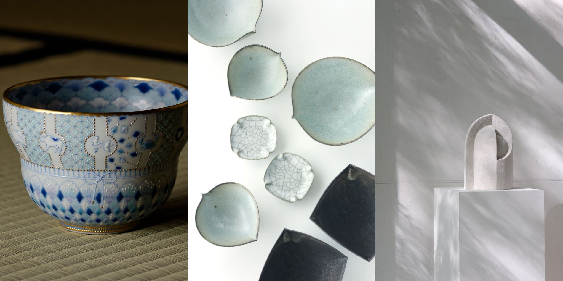 【真作保証】 田中光謙 自作 青磁花 人気作家 日本伝統工芸展 日本工芸正会員 人気の器・工芸作家」全国の作品展情報【2025年6月12日号】