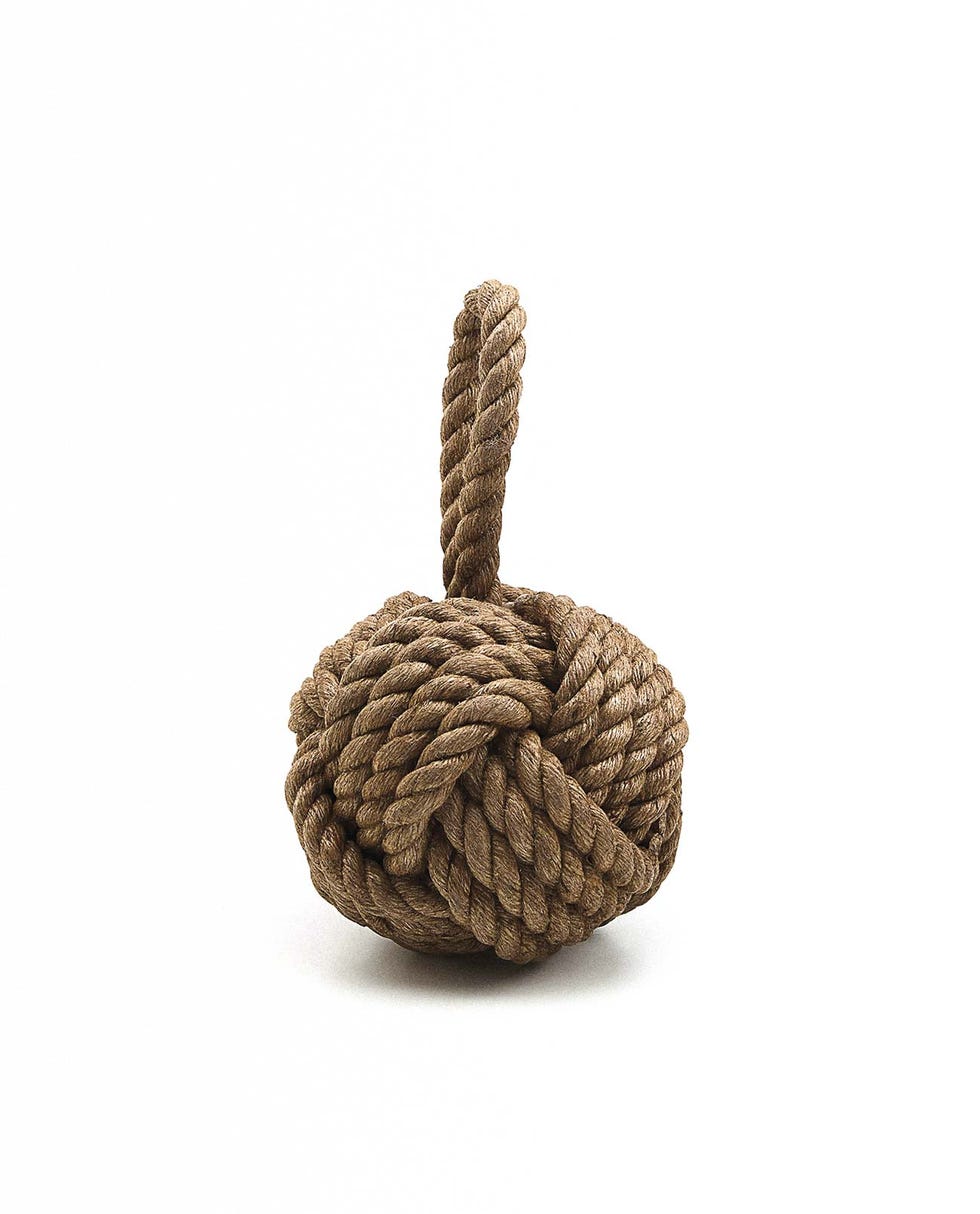 Tope para la puerta de yute, de Zara Home