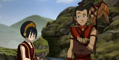 toph and sokka from avatar the last airbender