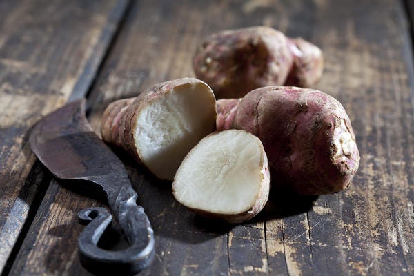 Root vegetable, Tuber, Food, Vegetable, Potato, Russet burbank potato, Jerusalem artichoke, Sweet potato, Ingredient, Produce, 