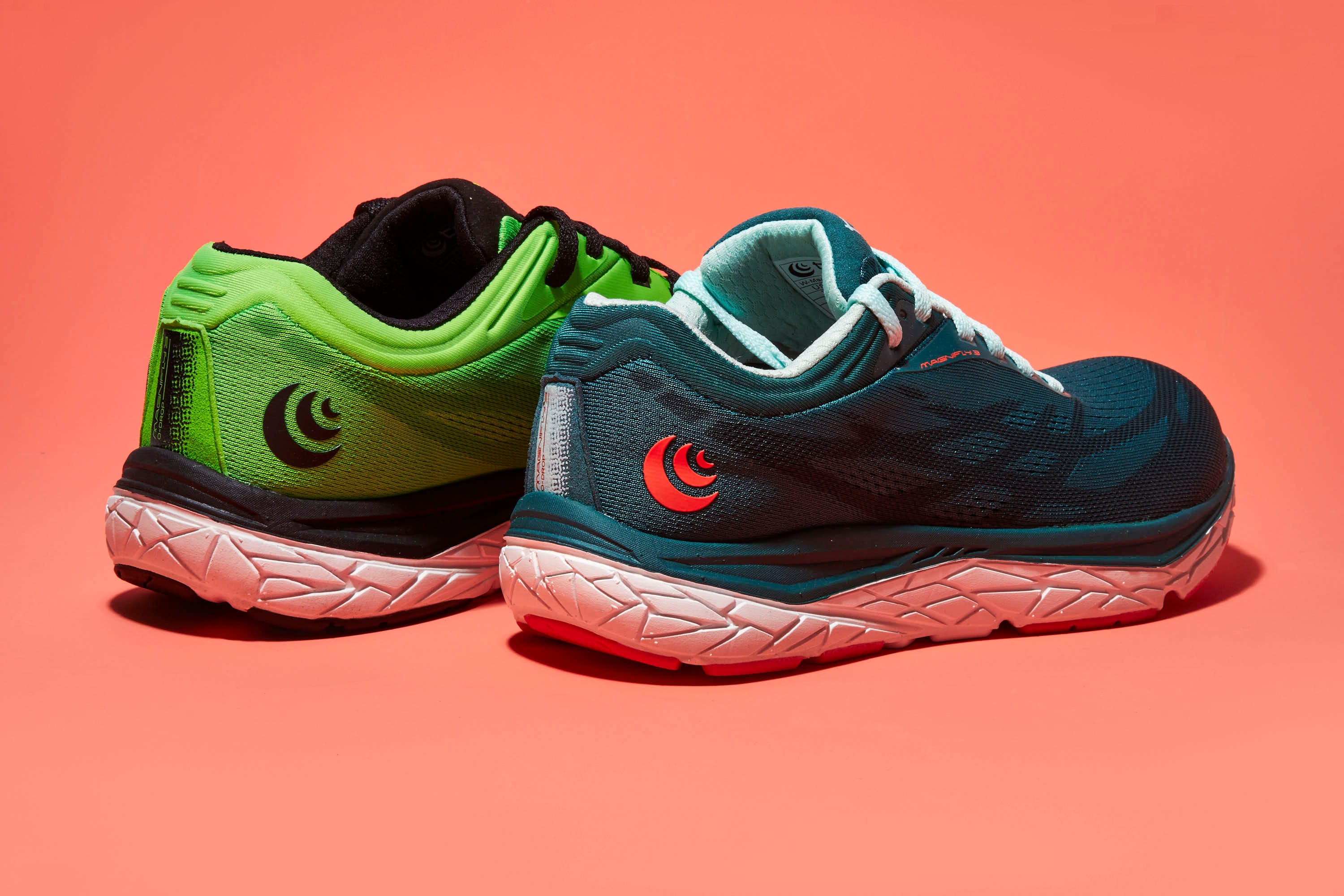 Shoe, Footwear, Sneakers, Walking shoe, Running shoe, Outdoor shoe, Green, Orange, Cross training shoe, Athletic shoe, 
