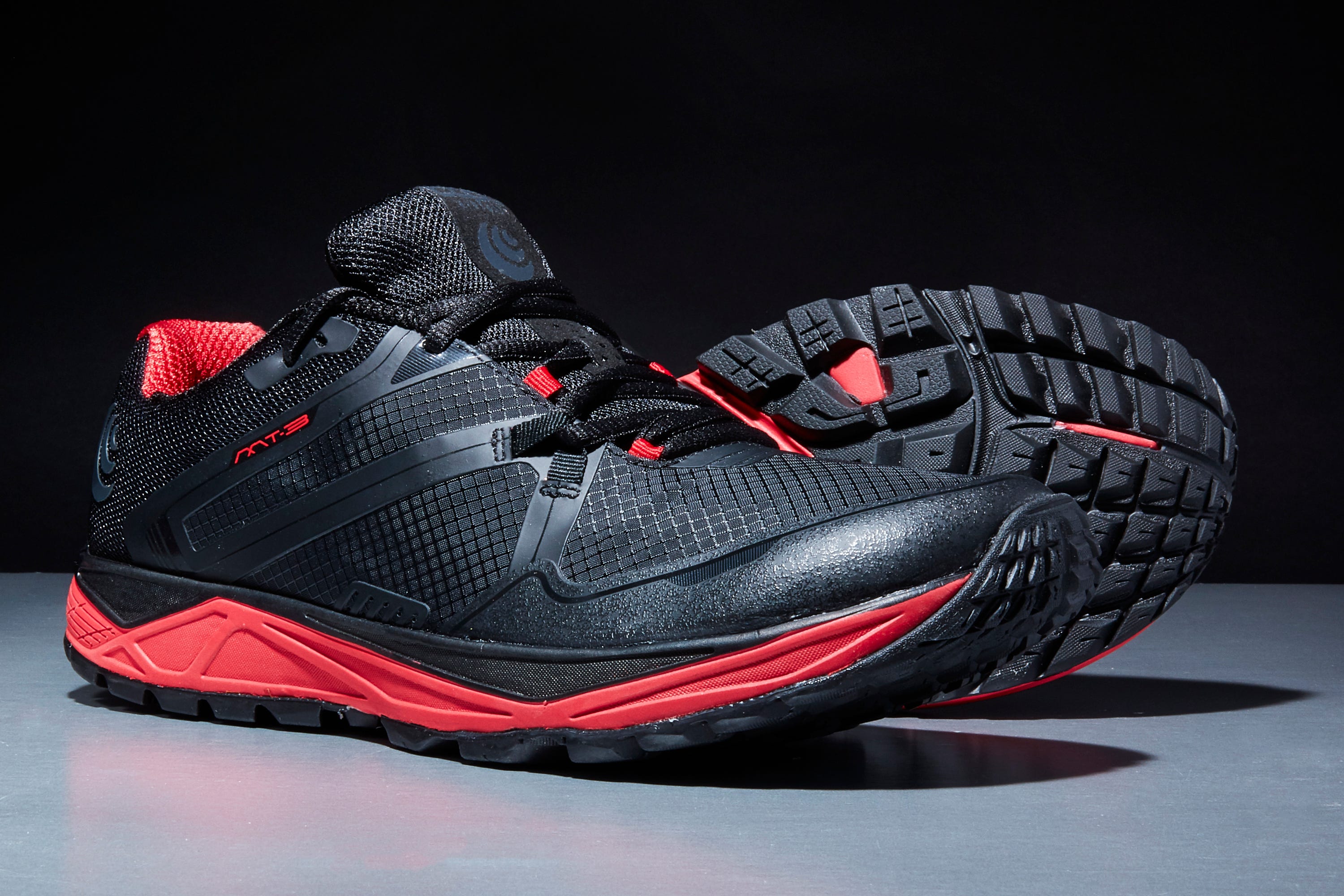 Shoe, Footwear, Outdoor shoe, Black, White, Red, Walking shoe, Sportswear, Running shoe, Cross training shoe, 