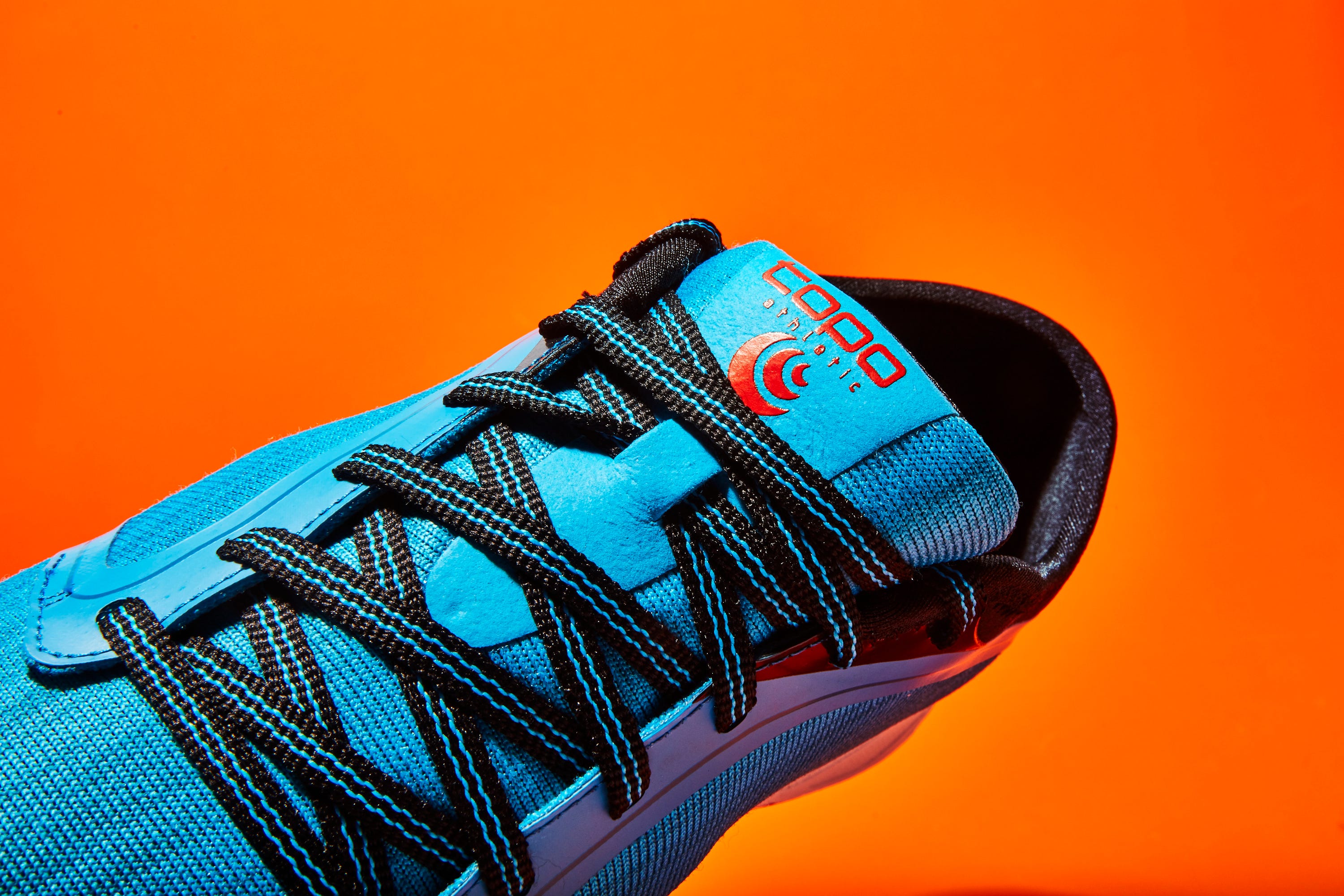 Footwear, Orange, Shoe, Electric blue, Turquoise, Walking shoe, Outdoor shoe, Sneakers, Running shoe, Athletic shoe, 