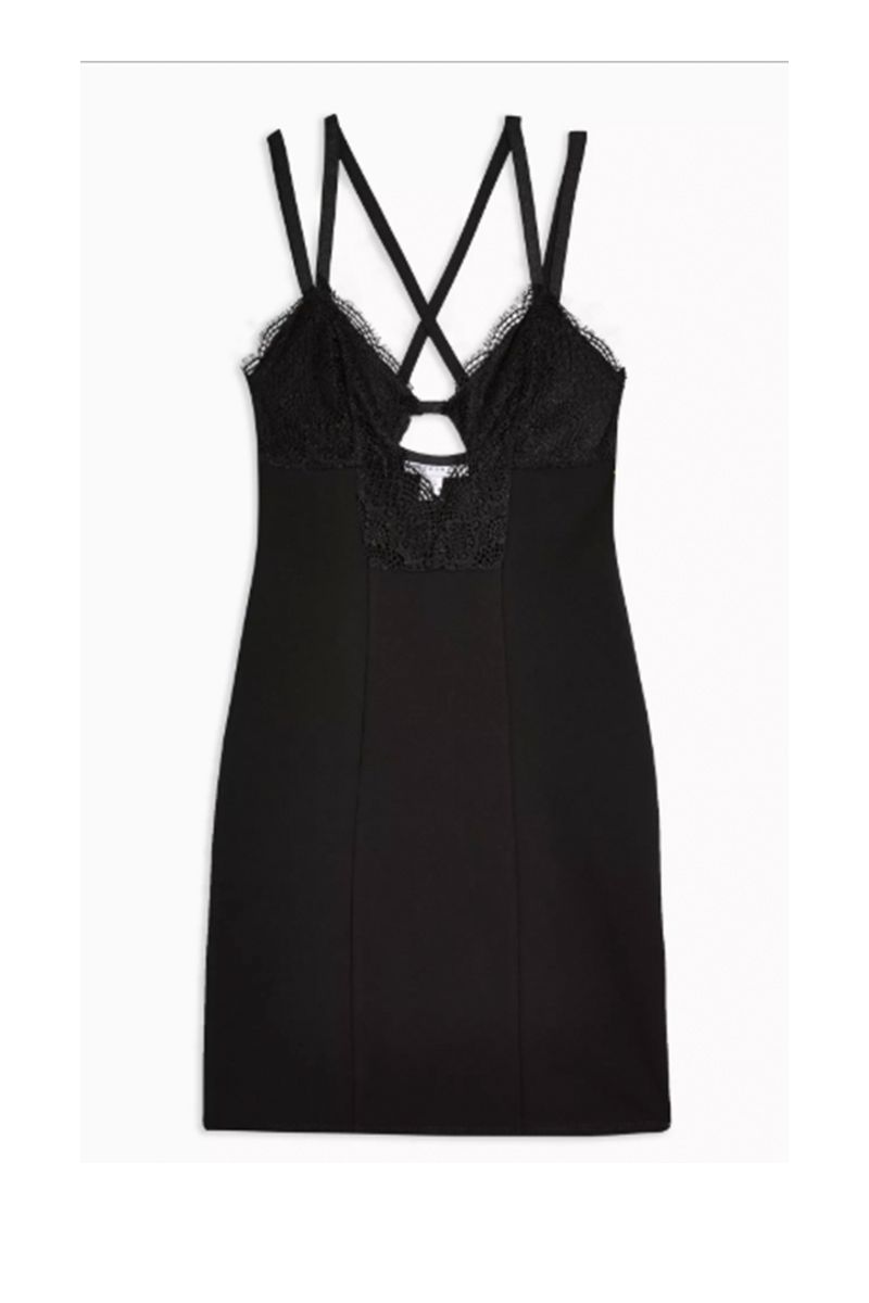 Topshop hot sale black dresses