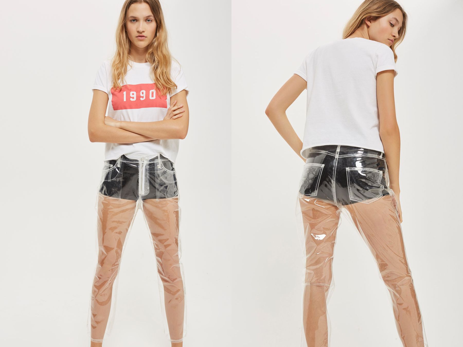 Topshop Sno straight leg ski pants in zebra print - ShopStyle
