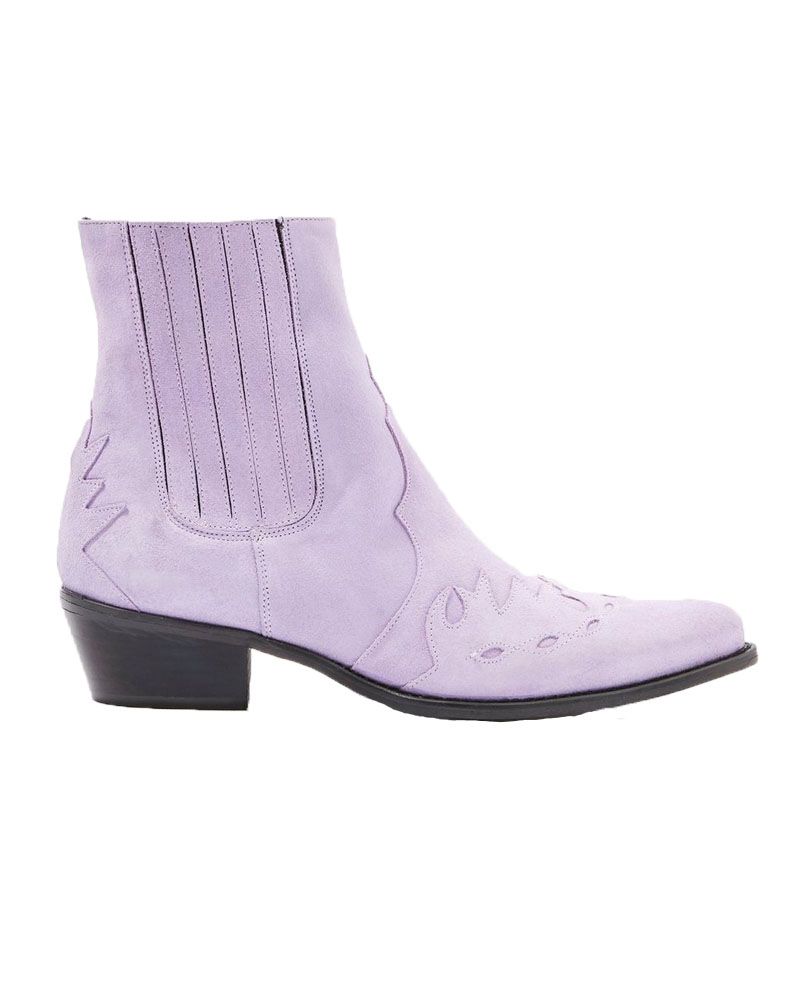Topshop lilac western boots