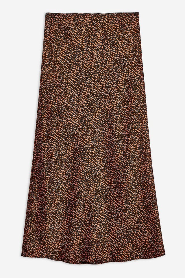 Topshop satin slip skirt