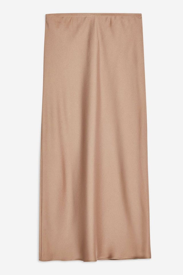 Topshop satin slip skirt