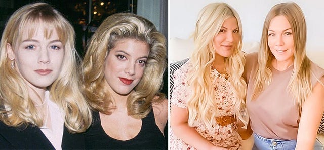 tori spelling  jennie garth