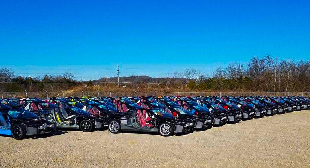 Directos al desguace Así han quedado estos Chevrolet Corvette tras el