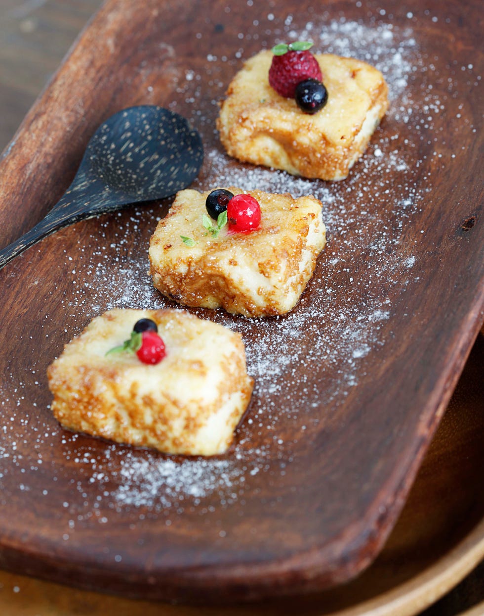 Torrijas con leche de coco