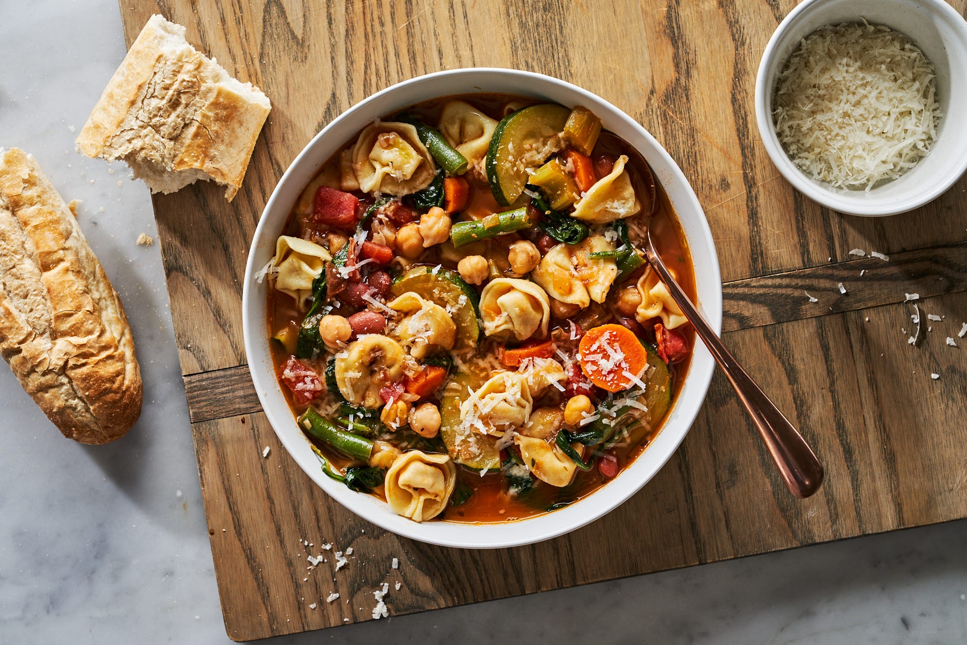 Creamy Tortellini Minestrone Takes Soup To The Next Level