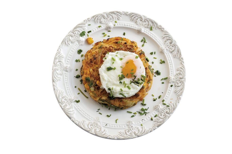 tortitas de maíz y kimchi