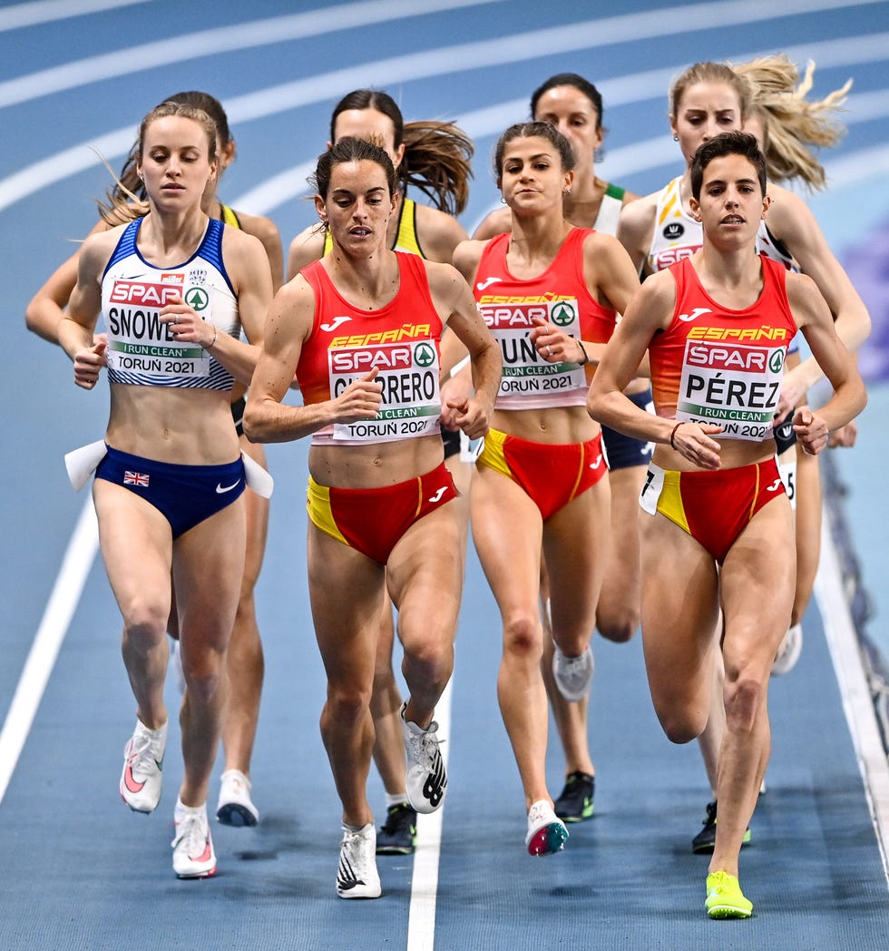 final de 1500 metros femeninos en los campeonatos de europa de pista cubierta en torun