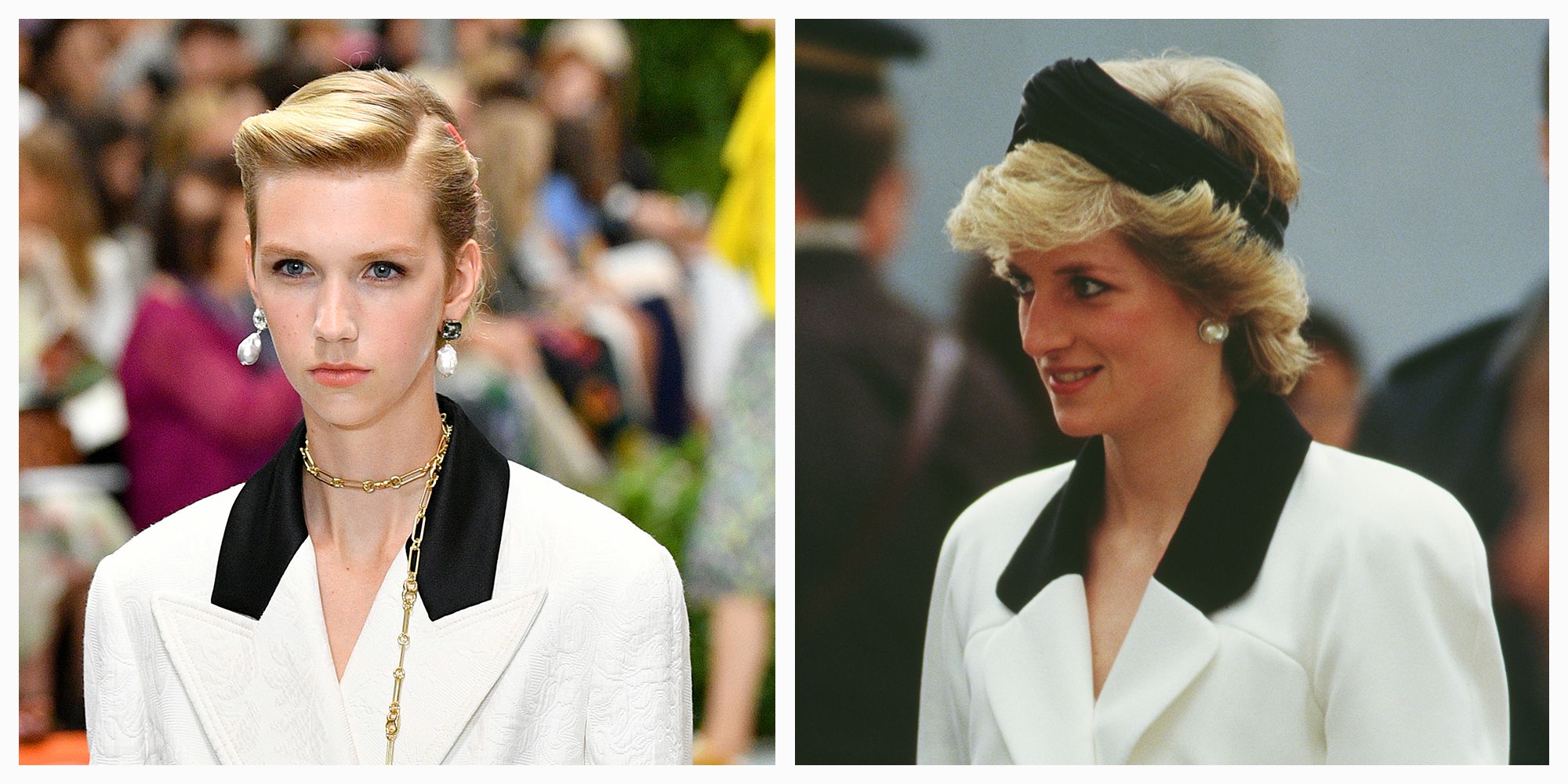 Princess Diana inspires Off-White look in Paris, Paris fashion week