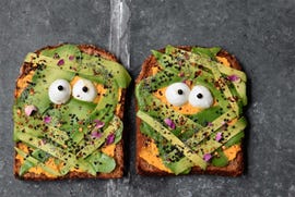 tostadas momia para halloween
