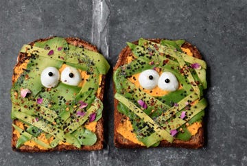 tostadas momia para halloween