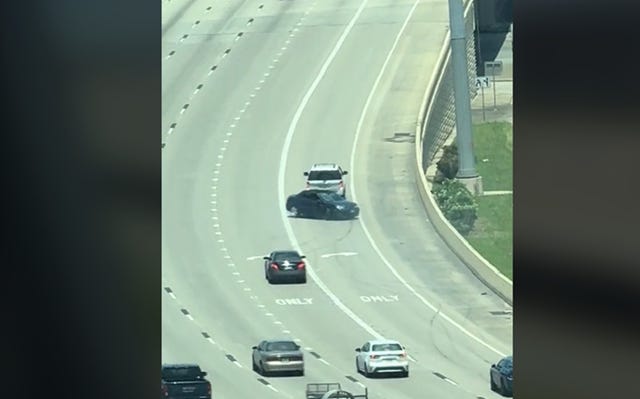 Jury-Rigged Backwards Tow on Texas Highway Ends with an Arrest and a Wrecked Saab