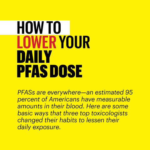 how to lower your daily pfas dose