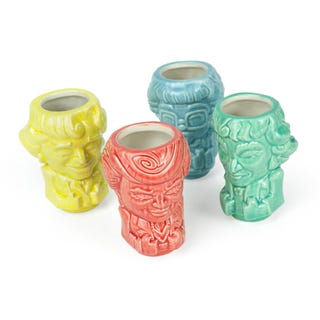 the golden girls tiki shot glasses