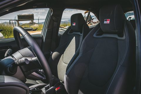 front seats of toyota gr corolla