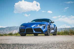 blue 2023 toyota gr supra