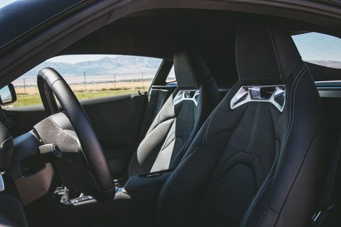 front seats and steering wheel interior of toyota gr supra