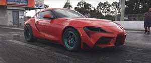 toyota gr supra más rápido en el cuarto de milla