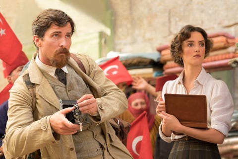 ​Christian Bale and Charlotte Le Bon in The Promise. 