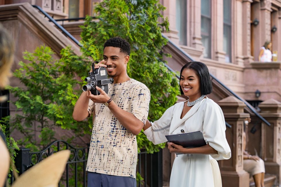 the perfect find l to r keith powers as eric and gabrielle union as jenna in the perfect find cr alyssa longchampnetflix © 2023