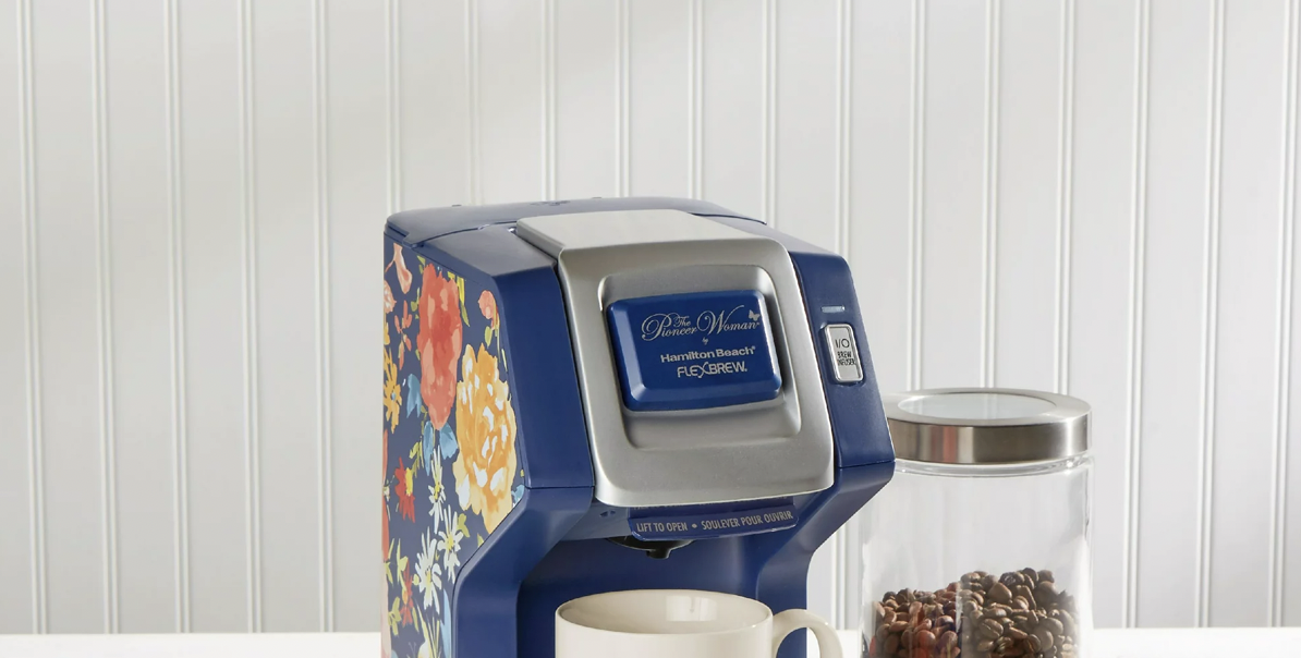 The Pioneer Woman FlexBrew Single-Serve Coffee Maker, Blue Fiona Floral :  : Home
