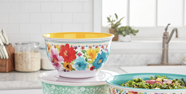  The Pioneer Woman Melamine Mixing Bowls Set with Lids