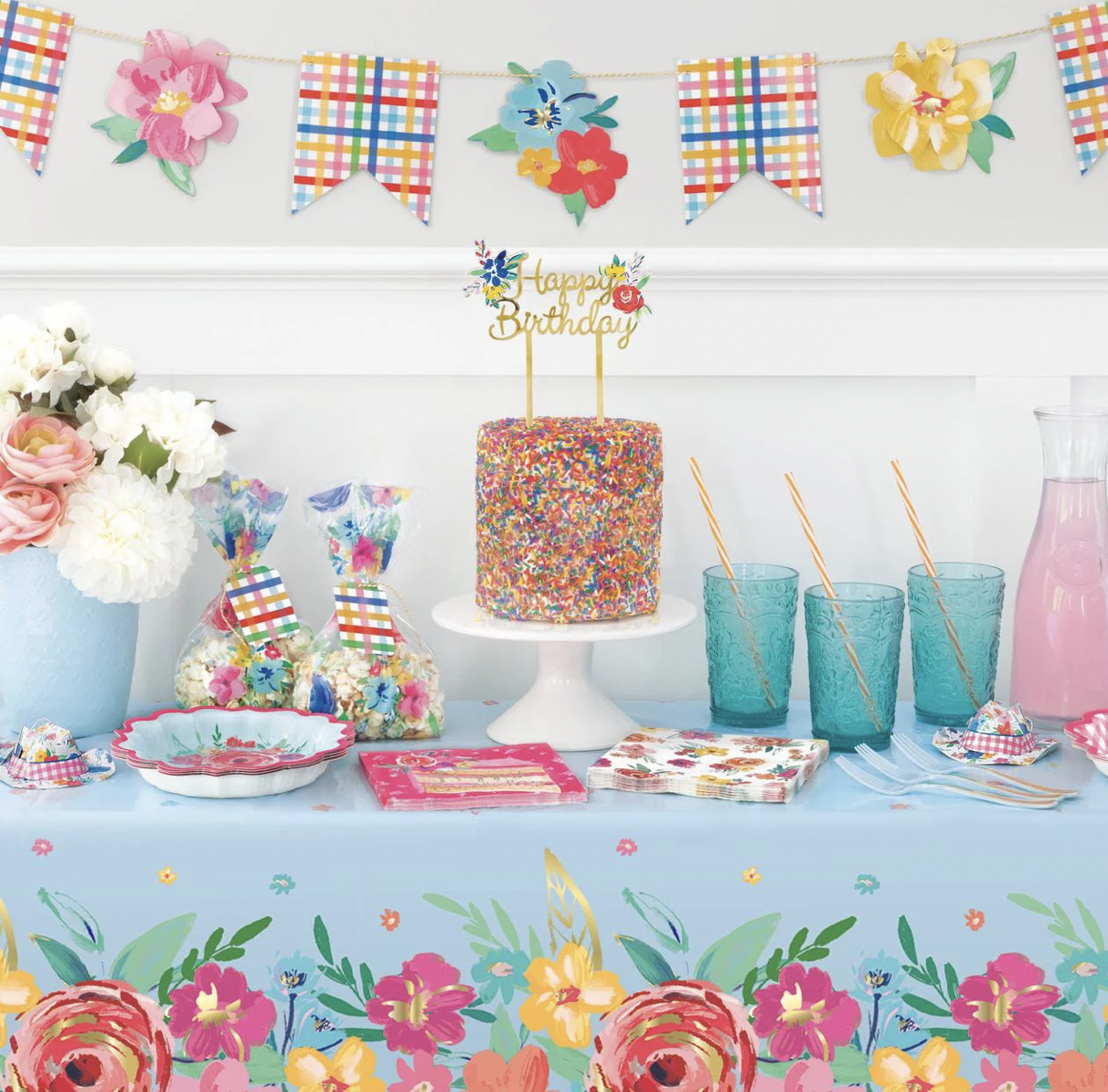 Bluey Birthday Party Supplies | Bluey Decorations | Bluey Plates | Bluey Napkins | Bluey Tableware Table Set for 16