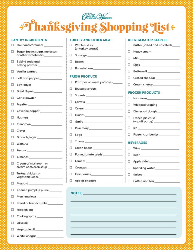 Free printable grocery list + Walmart giveaway