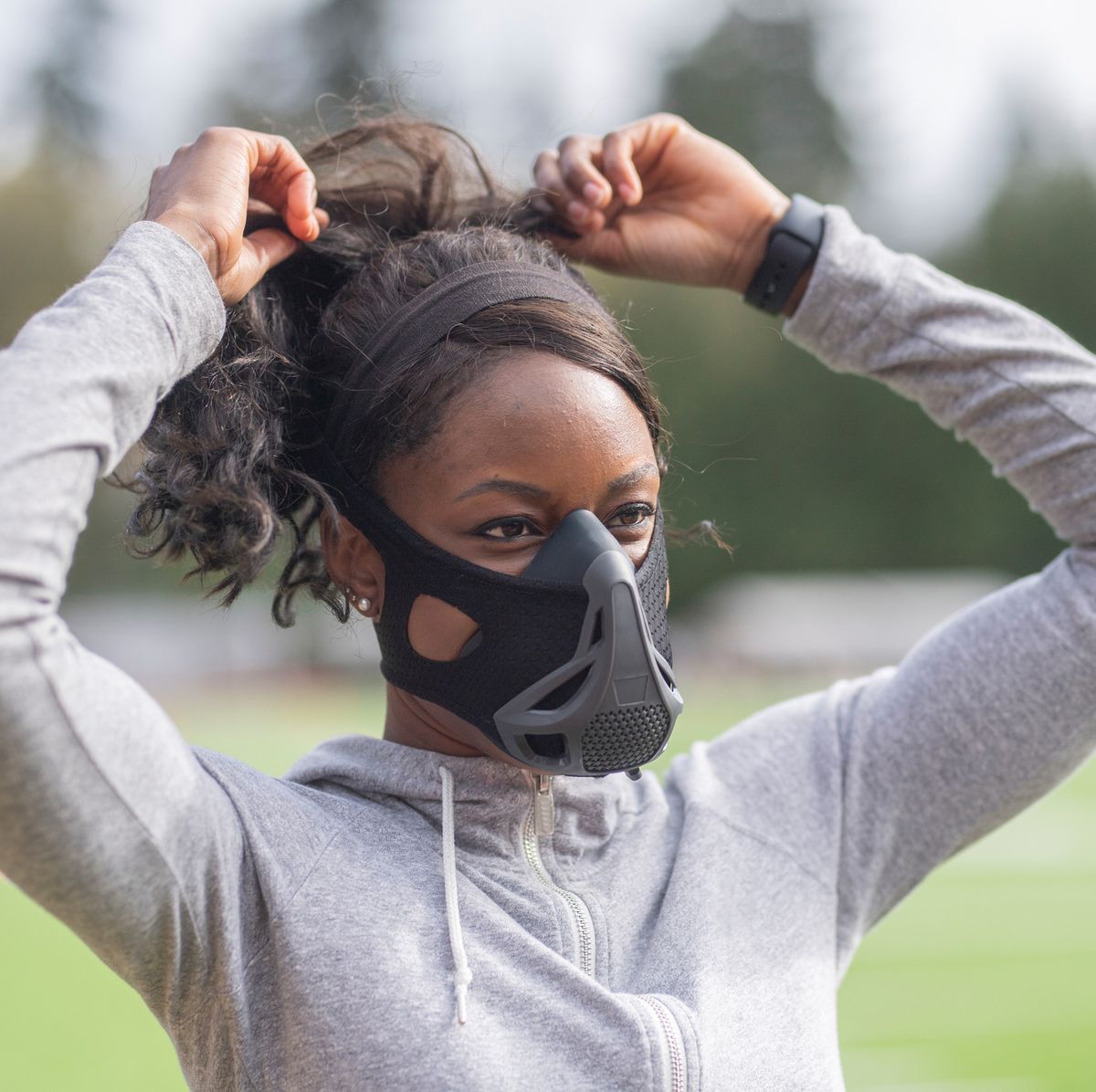 2 PCS Workout Sports Mask High Altitude Elevation Effect Face Mask  Endurance Gym