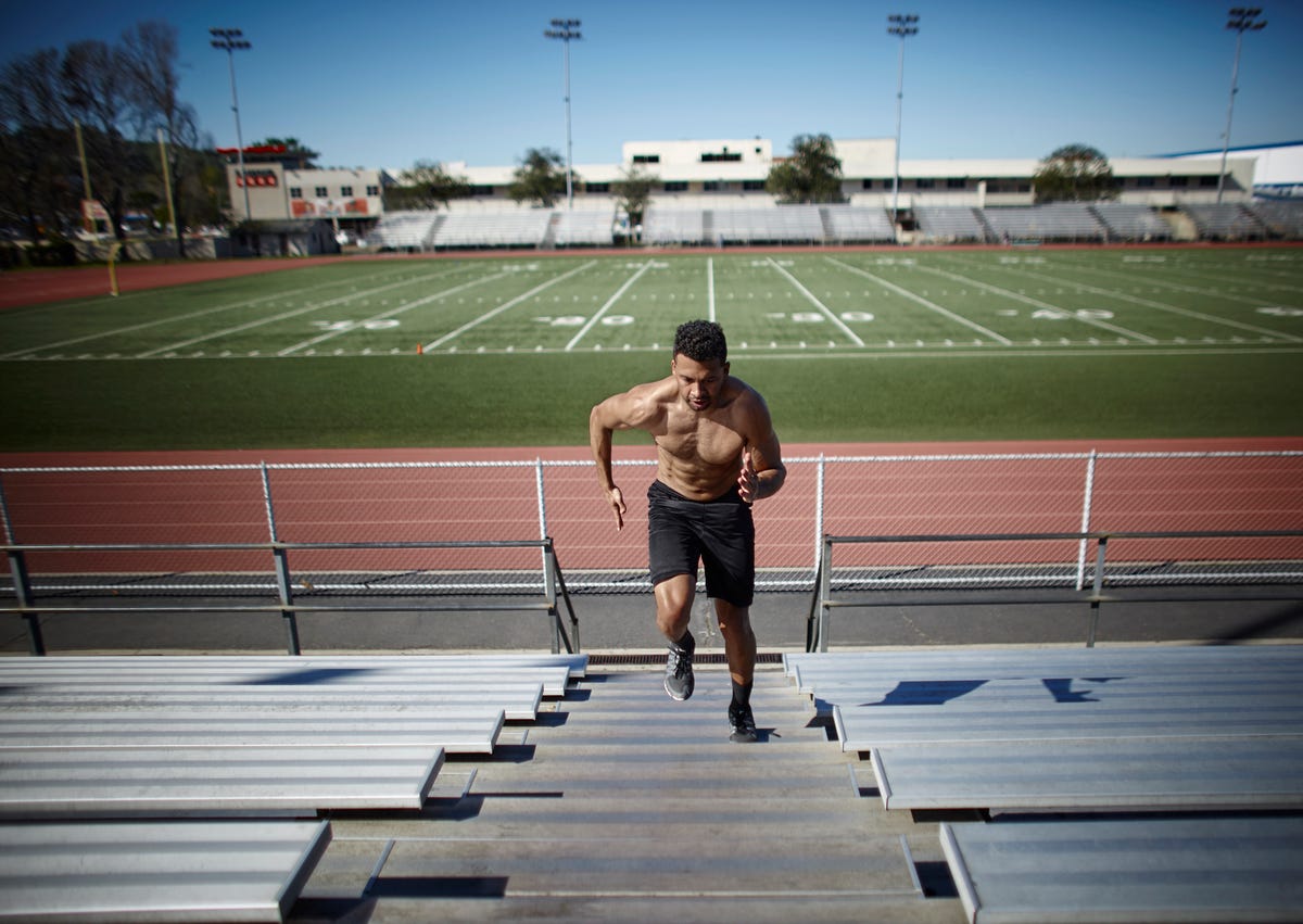 Running deals stairs workout