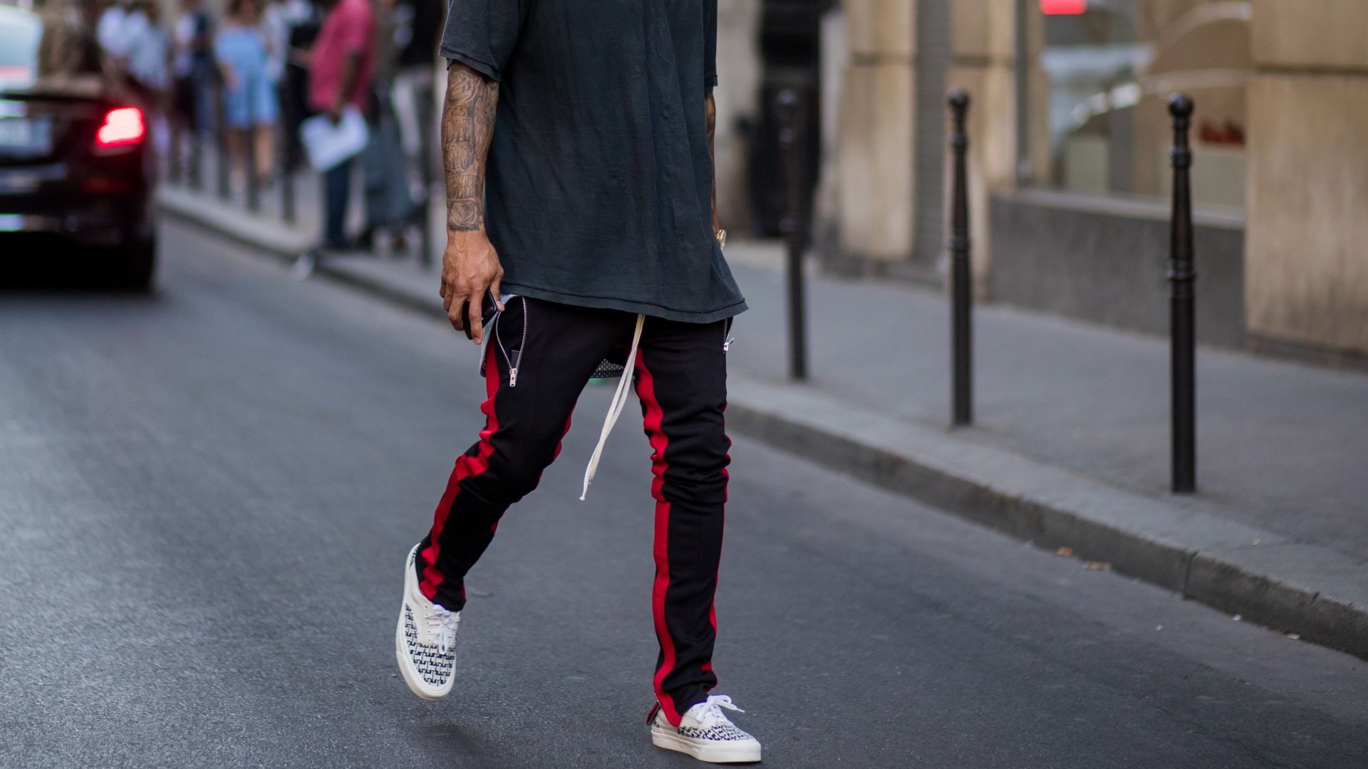 Fashion Nova Mens Retro Red Track Pants Size XL - beyond exchange