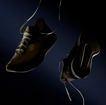 a pair of black Apollo shoes