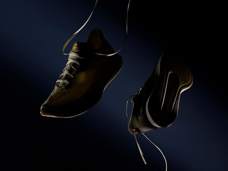 a pair of black Neutrals shoes