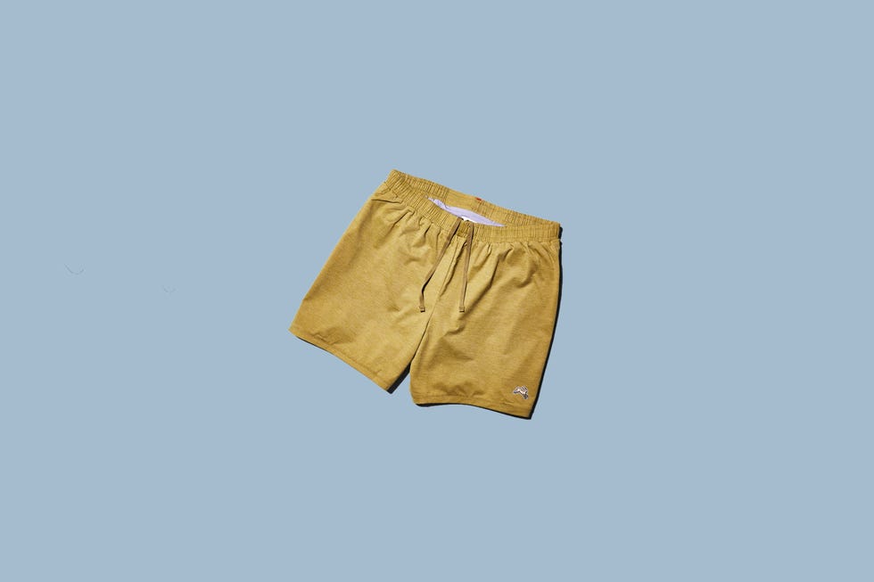 Clothing, Shorts, Yellow, Khaki, Briefs, Trunks, Beige, Underpants, Sportswear, Active shorts, 