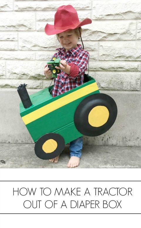 diy tractor kids costume