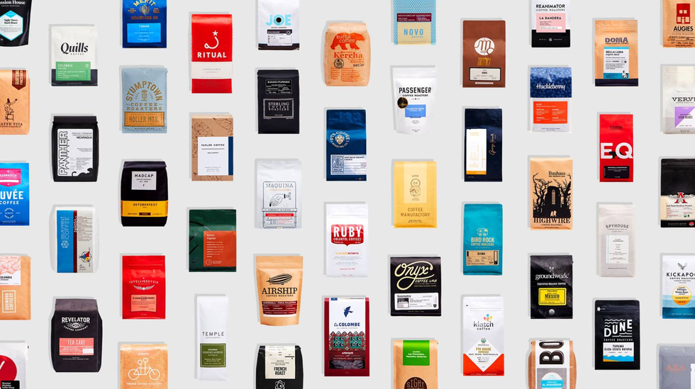bags of coffee beans