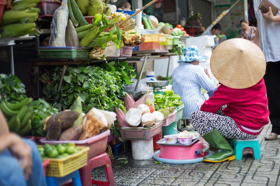 Trader in the Cho Ben Thanh market, Ho Chi Minh