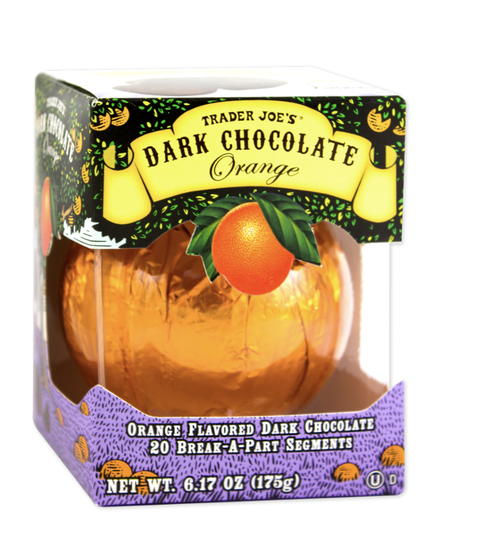 trader joes holiday items dark chocolate orange