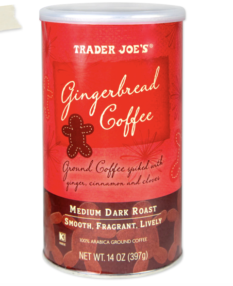 trader joes holiday items gingerbread coffee