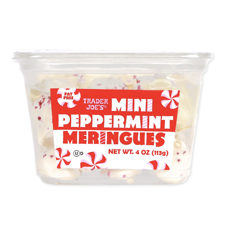 trader joes holiday items mini peppermint meringues